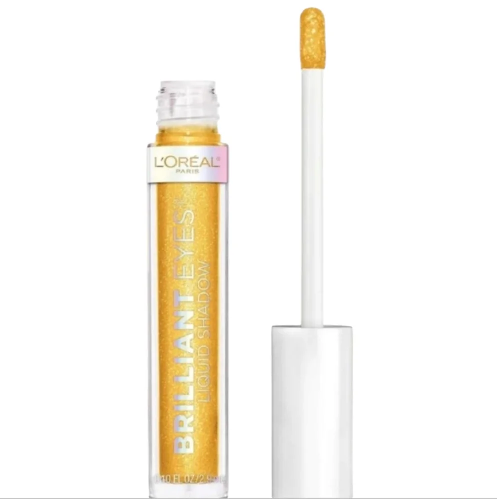 2 x L'Oreal Paris Brilliant Eyes Shimmer Liquid Eyeshadow, 445 Crown Gold